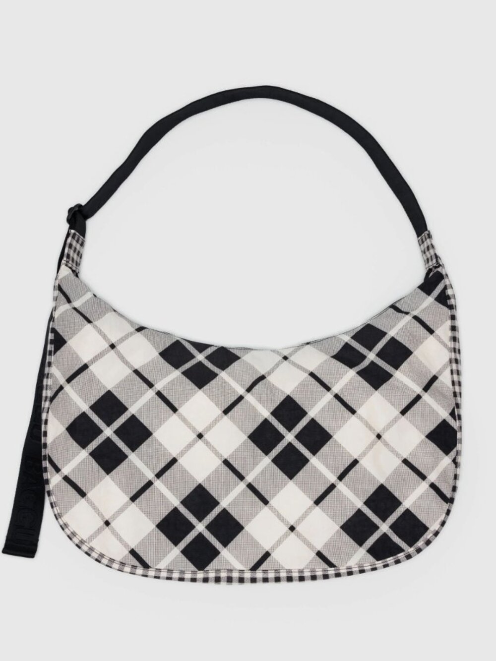 NWT Baggu Large Crescent Bag - Mixed Plaid